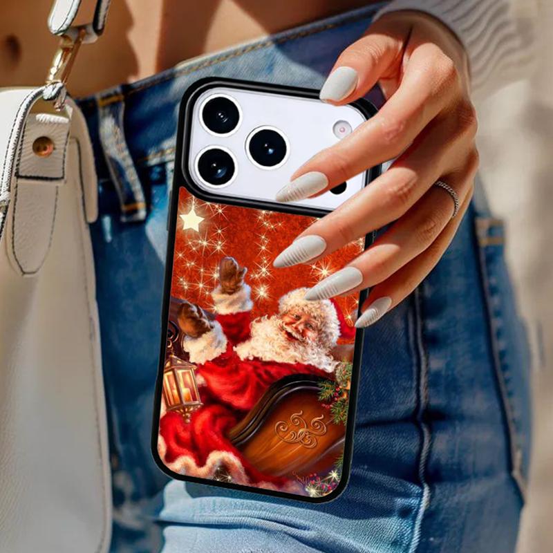 Weihnachts-Weihnachtsmann-Handyhülle Für iPhone 17 Air 14 15 13 12 Max Hülle Für Apple 14 15 16 16e 11 Pro Max Plus Hülle