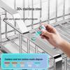 304 Stainless Steel Countertop Dish Drainer Rack with Pull-out Tray