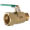 Thick Brass Ball Valve, Male/Female, 4/6 Point, Pneumatic/Water Pipe Switch