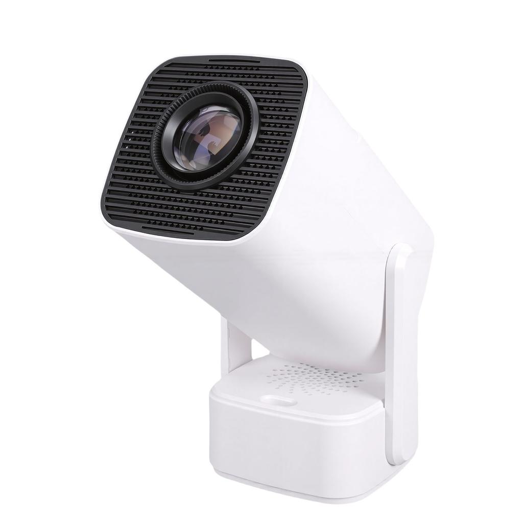 Smarter Projektor mit WiFi 6 BT 5.4 4K 1080P Automatische Korrektur 210 Grad drehbar Tragbar 25 Zoll 110 Zoll Projektionsleinwand