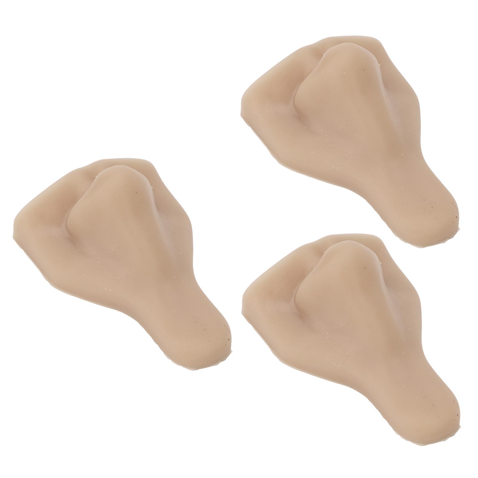 

3шт силиконовая модель носа мягкая гибкая многоразовая имитация 3D силиконовая модель носа для практики