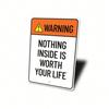 Vintage Danger Warning Metal Sign Garage Wall Decor