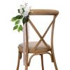 Wedding Chair Back Flower Elegant Artificial Flowers and Leaves Outdoor Wedding Aisle Decoration 50x13cm
