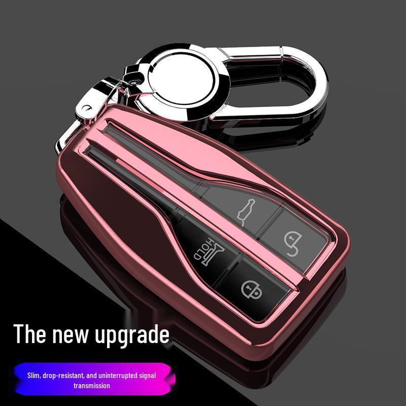 Premium Hongqi H9/HS5/HS7 Key Case with Male Buckle - Elegant Interior Car Decoration for Women