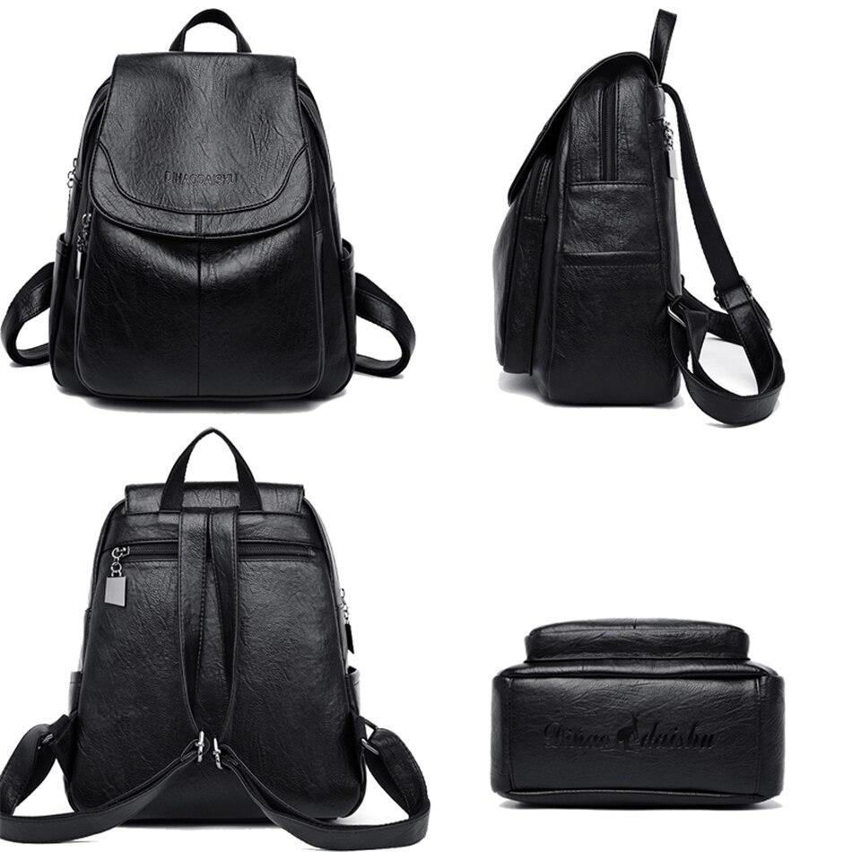 Leather Backpacks For Women Large Capacity Travel Backpack Females Ladies Bagpack Luxury Casual Daypack Leather Backpacks For Women Large Capacity Travel Backpack Females Ladies Bagpack Luxury Casual Daypack