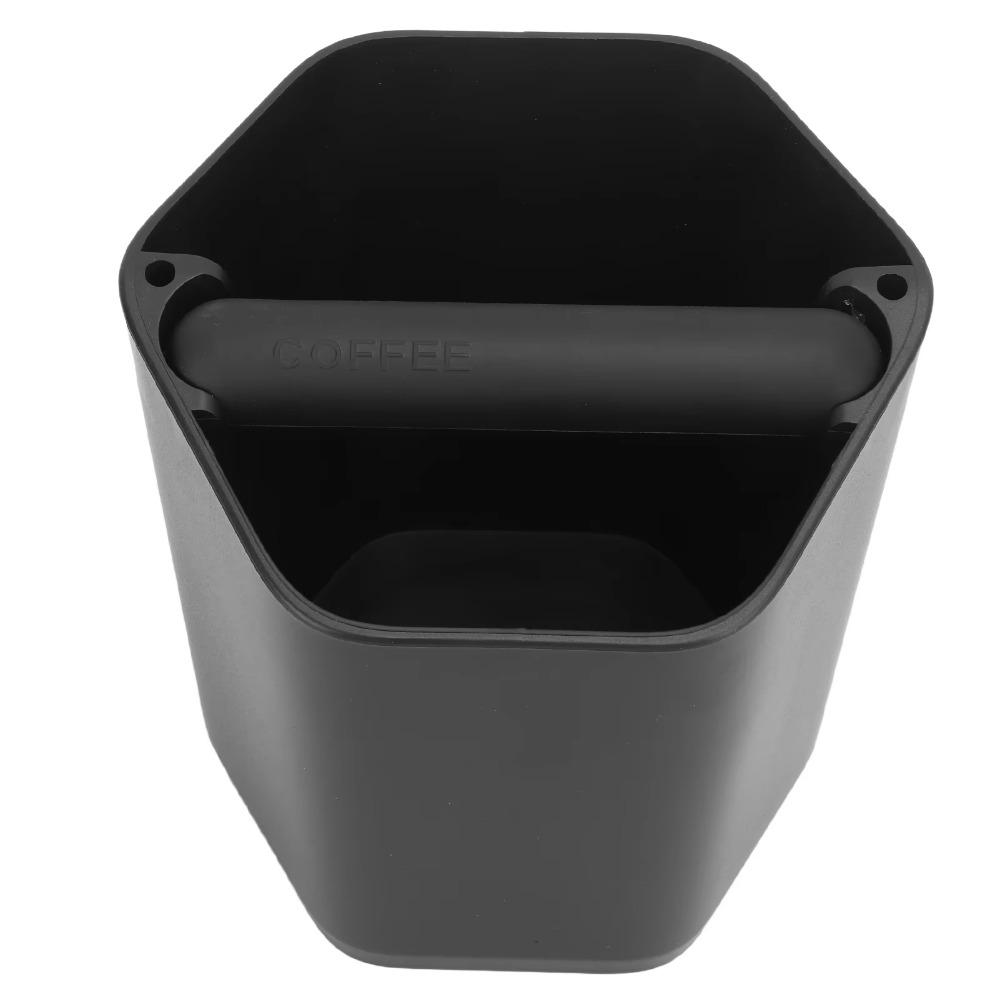 Rubber Handle Hexagonal Coffee Knock Box Large Capacity Coffee Grounds Bucket Kitchen