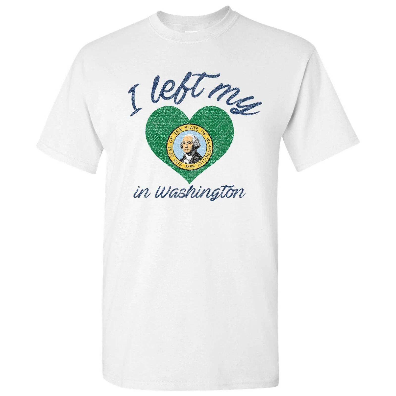 I Left My Heart In Washington - Hometown Pride T-Shirt - White S