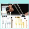 Aluminiumlegierung Stimmgabel Set Für Fitnessgeräte Und Massagetherapie Mit Reinigungswerkzeugen