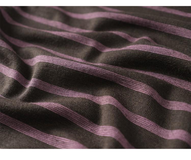 Elegant Striped Merino Wool Sweater - Spring/Autumn 2026 Women's Thin Knitwear