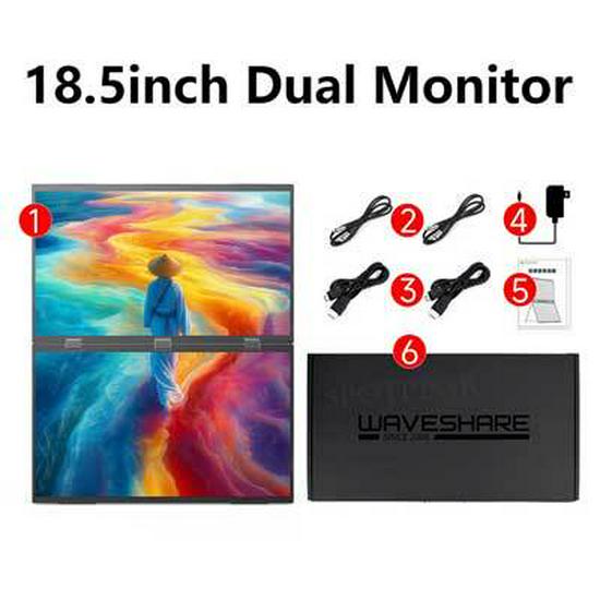 14-inch Dual Display Laptop with 1080P LCD, Built-in Gravity Sensor, and Speaker