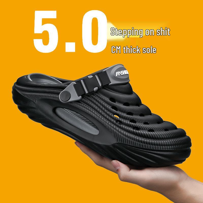 2026 Men s Non-Slip Closed-Toe Outdoor Summer Sandals with Thick Sole 40/41