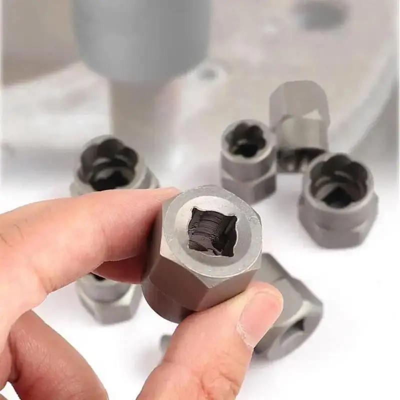 2025 New 3/8” Drive Impact Bolt Nut Extractor Set 13 Pcs Lug Nut Remover Kit Twist Socket Tool Set with A 1/4” Hex Drive
