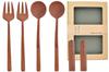 Nature Gift Pair Set Green Cutlery Set Natural Wood Present New Life [TOUGEI Gift]