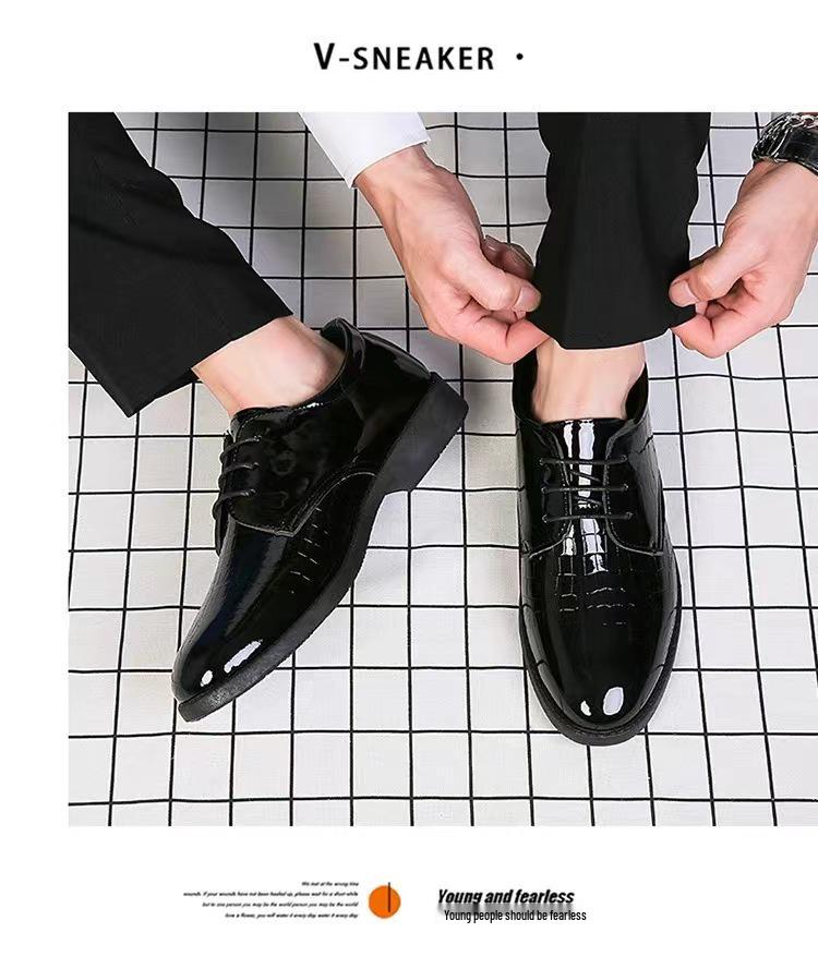 Všestranné pánské boty z lakované kůže ve větších velikostech: Formální & Neformální