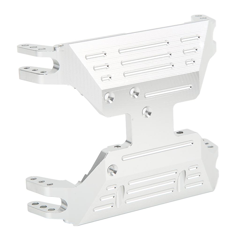 RC Transmission Center Skid Plate Aluminum Alloy Gearbox Bottom Mount Base for Axial Capra 1.9 UTB AXI03004 RC CarSilver