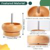 DIY Making Bead Spinner Bead Spinner for Jewelry Making, Effortless Rotating Wooden Bracelet Spinner with 1 Beading Needles
