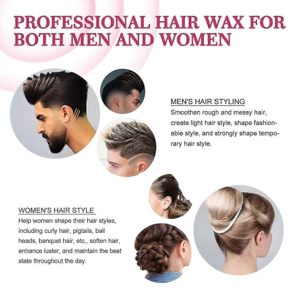 Jaysuing Hair Wax Stick Manic Broken Hair Finishing And Shaping Hair Style Non-Greasy Moisturizing Hair Wax Stick