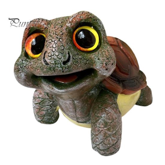 

Статуя черепахи, садовая мини-фигурка, водонепроницаемая, устойчивая к ультрафиолетовому излучению, миниатюрный размер, очаровательная статуя животного в форме черепахи, украшение для двора Tortoise