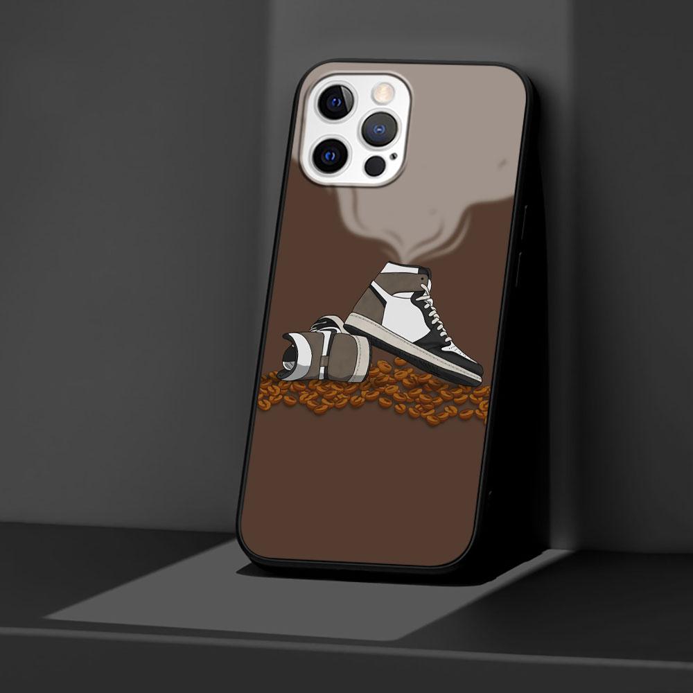 

Чехол для кроссовок Apple iPhone 15 11 14 Pro Max 12 XR 13 Mini X XS 7 8 Plus черный мягкий чехол для телефона из ТПУ iPhone 12 Pro Max