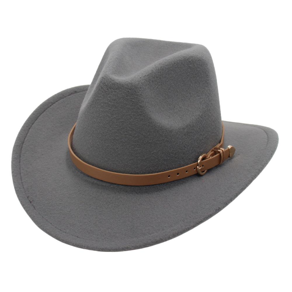 European, American And British Style Classic Love Belt Top Hat Autumn And Winter Woolen Hat Panama Jazz Hat Felt Hat