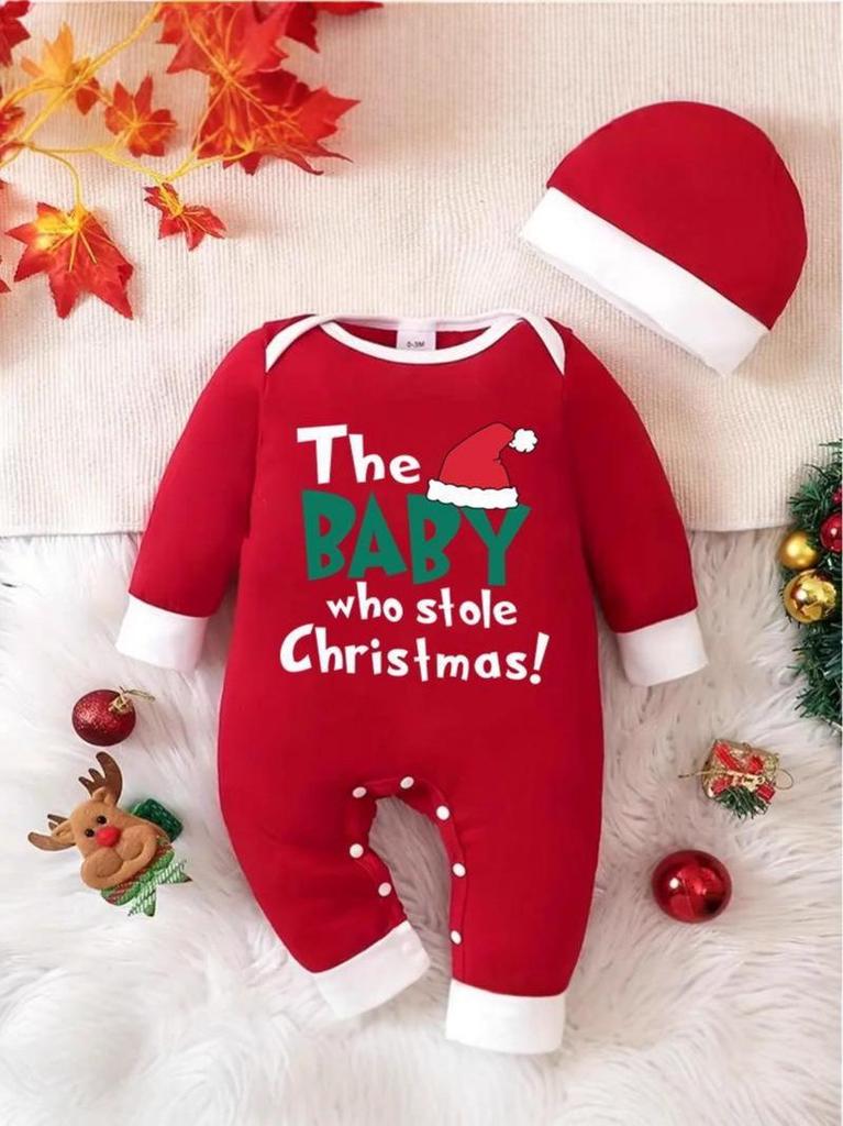 Baby Reindeer Christmas Romper: Cute Long Sleeve Holiday Onesie for Crawling