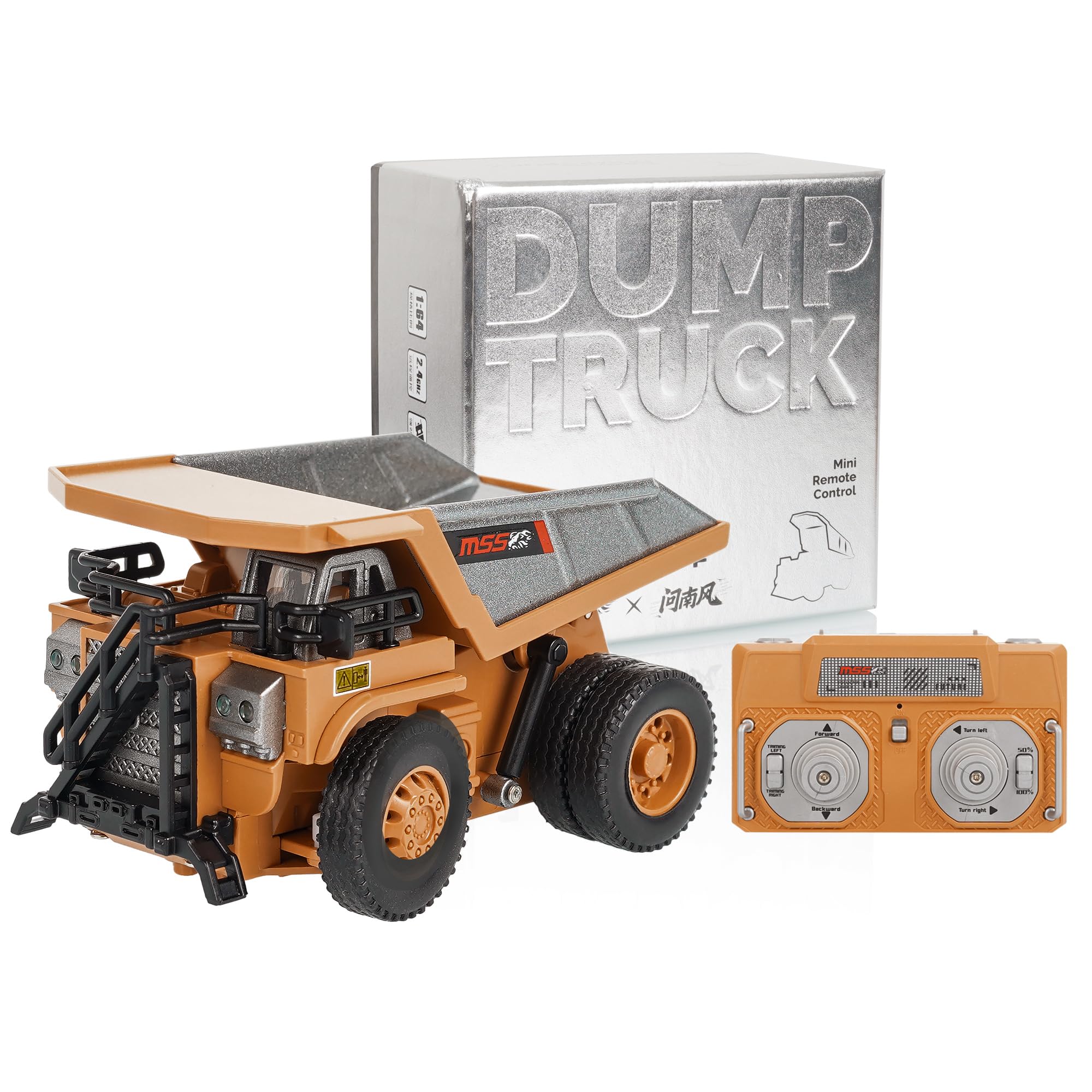 

ARRISHOBBY Mini Dump Truck with Full Proportional Zinc Alloy Transforming Toy for Adults and Technical Standards Approved 164 Control, Body, Kids,