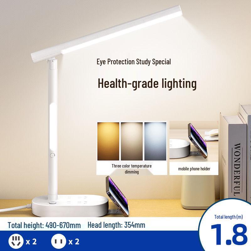 

USB Регулируемая лампа для учебы с защитой глаз для детей и студентов - Национальный класс AA, Идеальна для общежития или прикроватной тумбочки 0.8m Length
