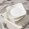 Sichen 8.5-inch High-Temperature Ceramic Square Dinner Plates Set of 6