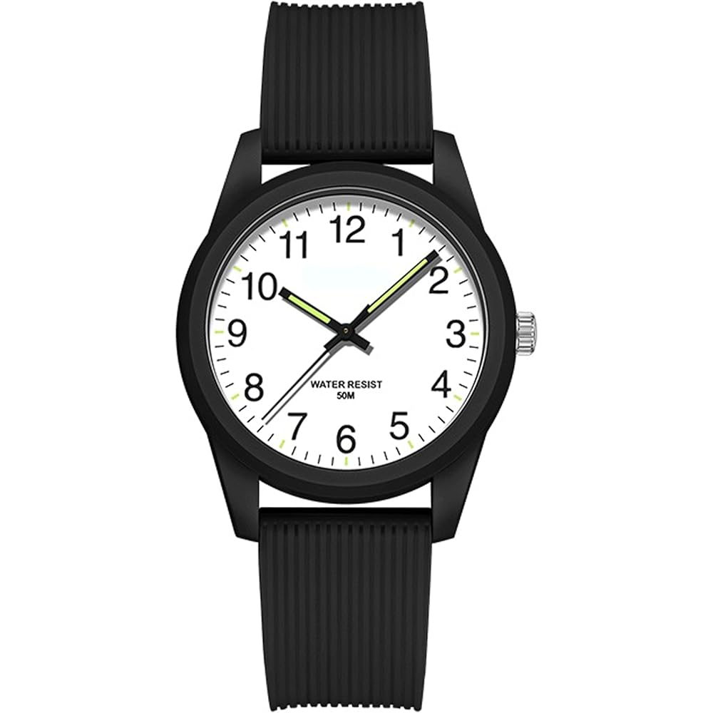 Women s Analog Watch 50M Waterproof Breathable Flexible for Outdoor Daily Use