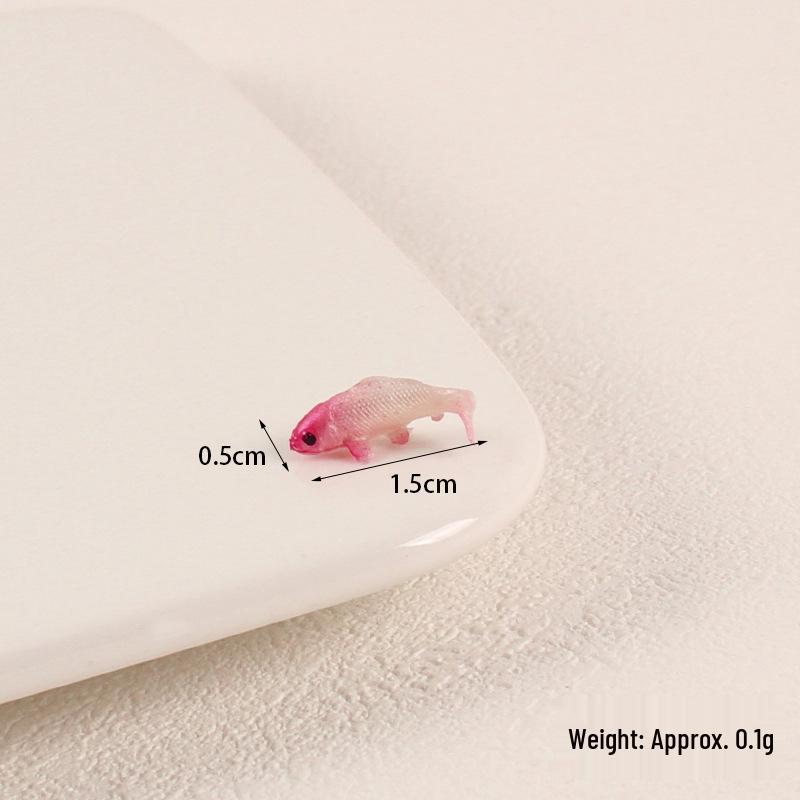 Miniatur-PVC-Koi-Goldfisch-Ornament für Spielhäuser & Dioramen