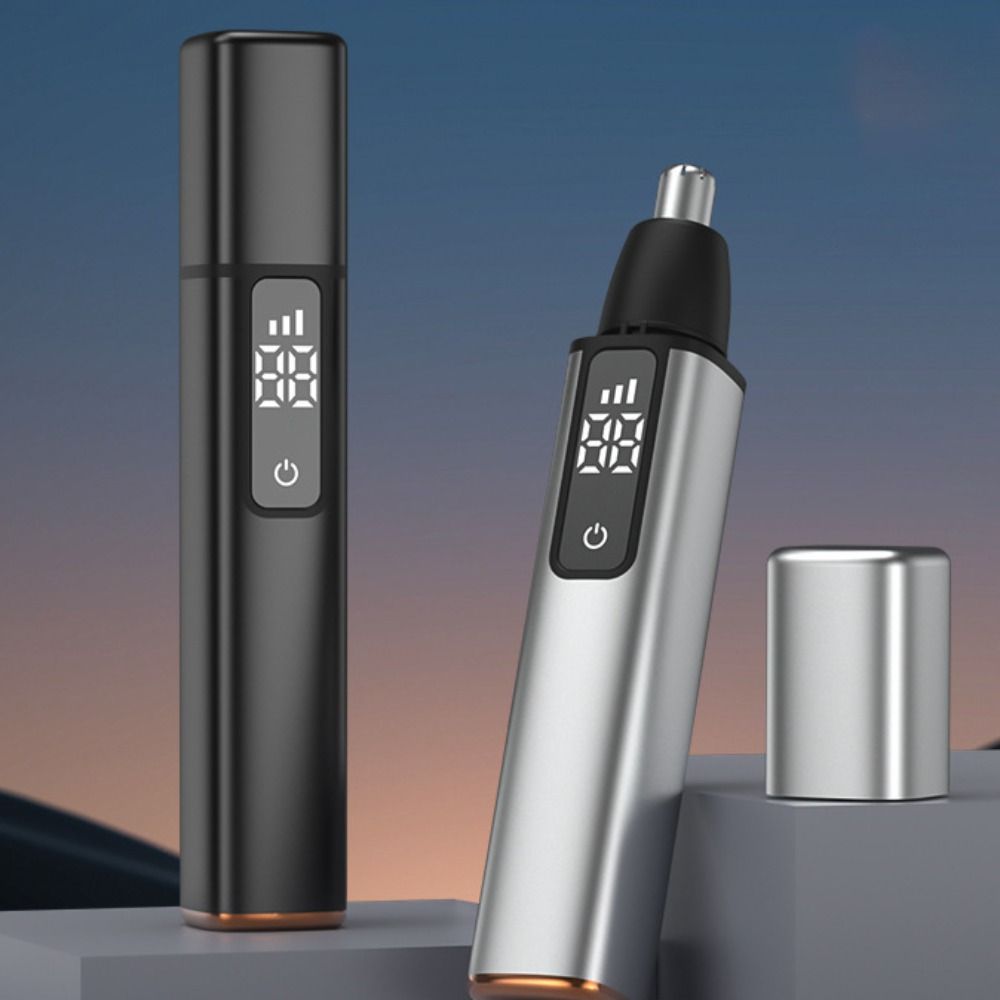 Digital Display Nose Hair Scissor Fast Charging Eyebrows Razor Safe Electric Nose Hair Trimmer  Man