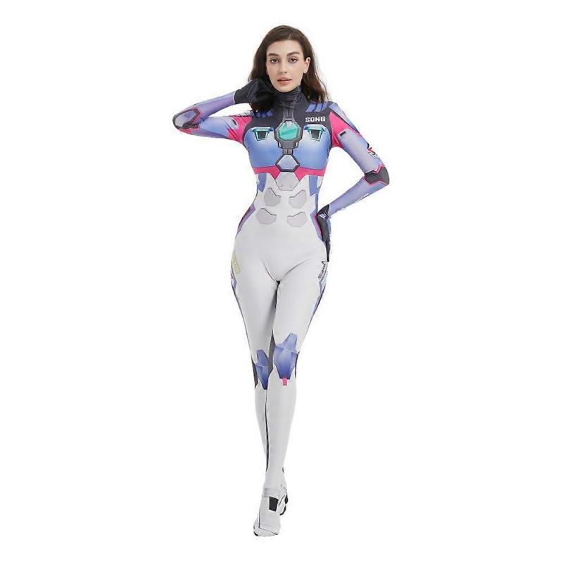 Dospělý - Overwatch 2 Widowmaker D.va Cosplay Kostým Lycrové Body pro Dospělé