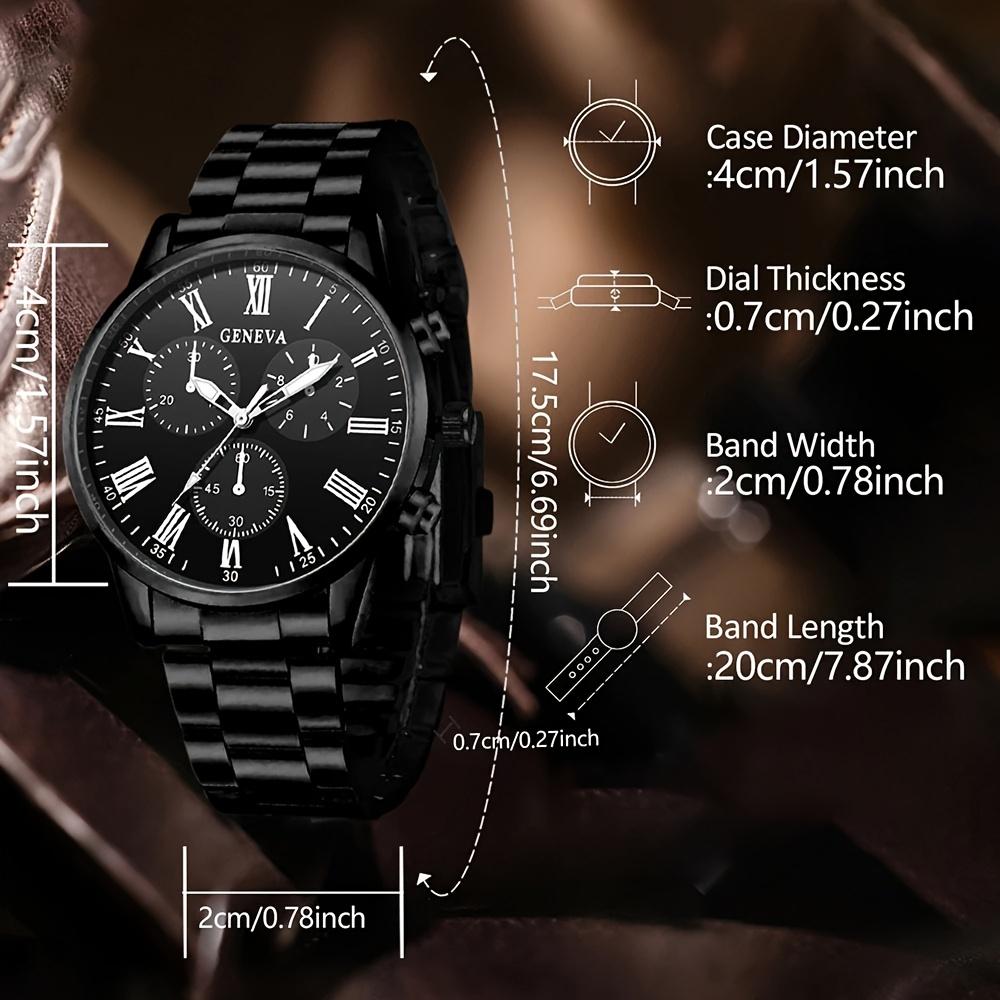 Fashion business sports quartz watch paired with stainless steel strap quartz movement suitable for wearing in various occasions