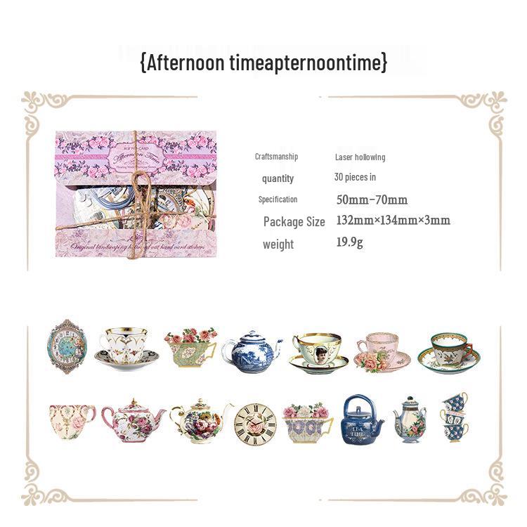 Наклейки для ландшафтного дизайна MòMò: Серия Укиё-э Барокко для DIY-коллажей и журналов, 6 стилей