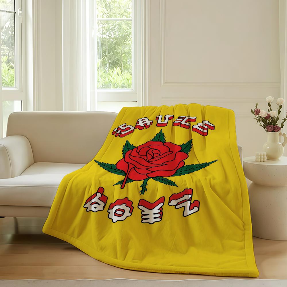 American rapper Eladio Carrion Blanket For Sofa Office Bed Plane Travel Sleep Read Relax Camping Soft And Warm