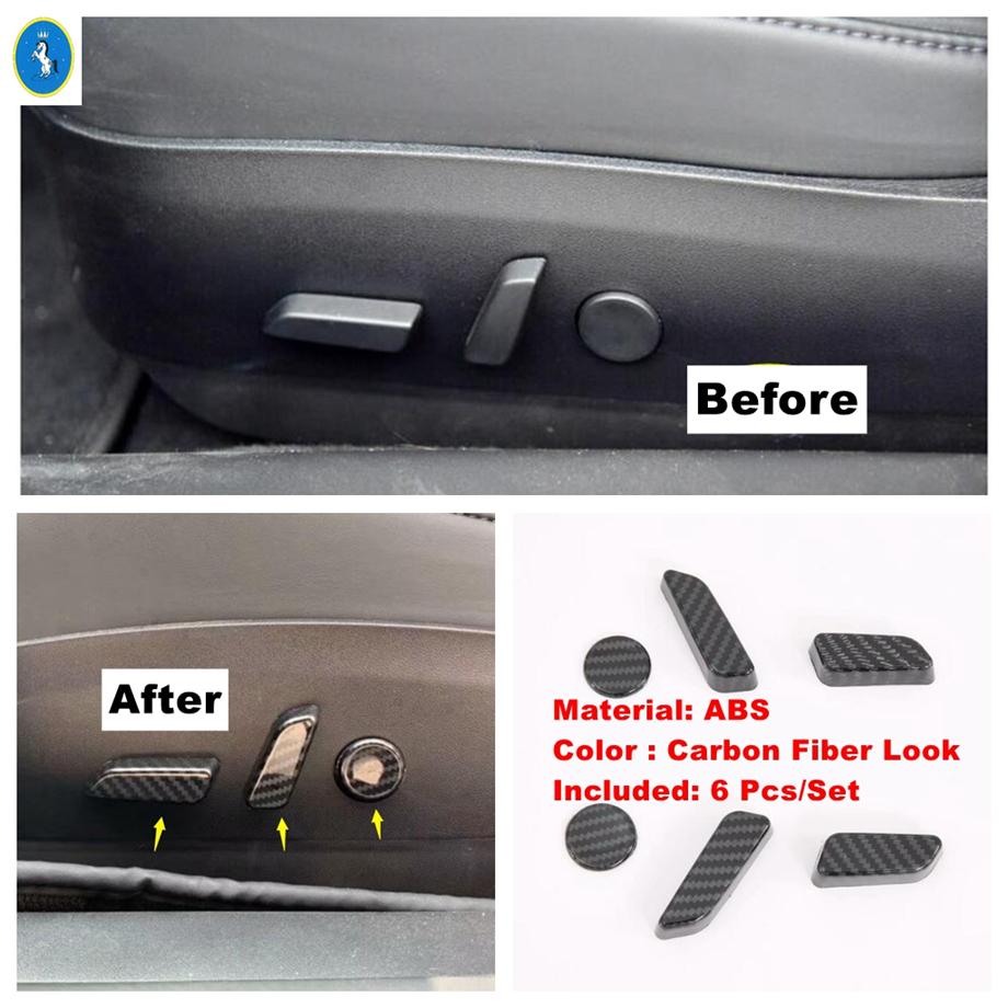 Lift Button Steering Wheel Read Lamps Air AC Panel Cover Trim For Tesla Model Y Carbon Fiber Interior Refit Accessorie