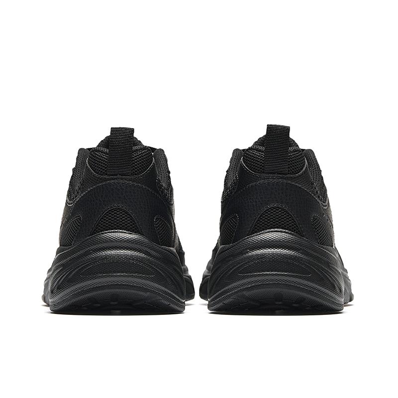 Anta Comfortable Retro Breathable Height-Increasing Low-Top Casual Shoes Men Sneakers Basic-Black 112538811-4