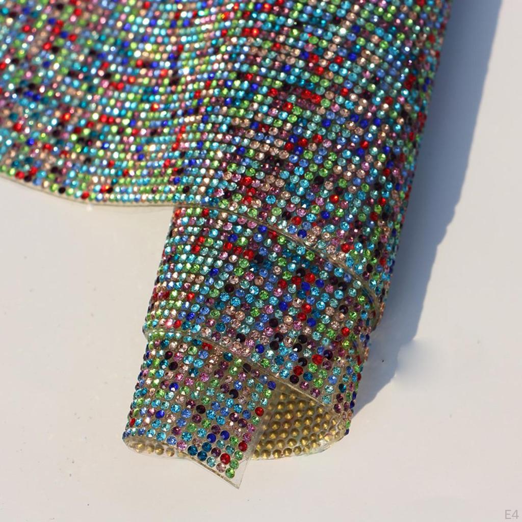 Bling Wrap Crystal Ribbon Strips Rhinestone Mesh Roll Vases for Centerpieces, crafts
