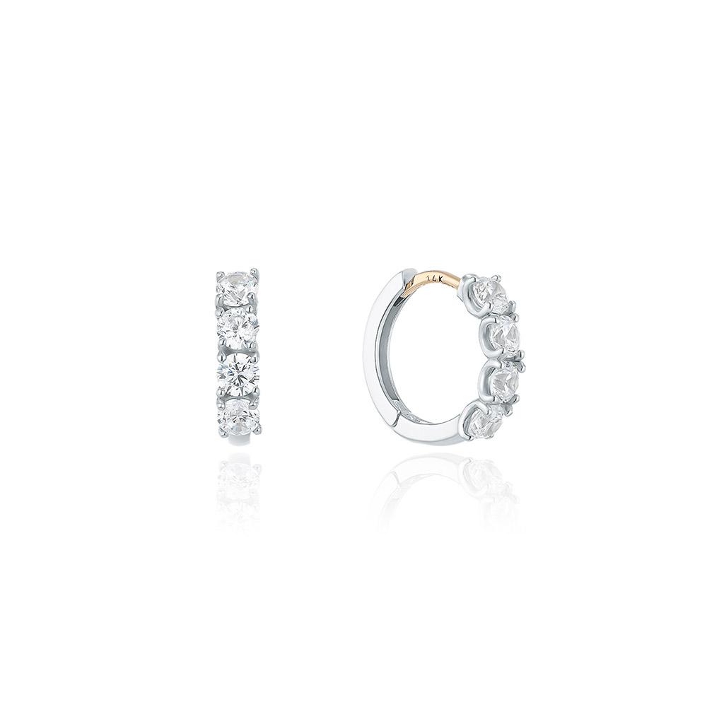 Lloyd [Set] Daily Full Stone One-Touch Earrings & Trendy Ball Ear Cuff Lofn2011X