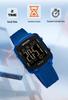Sanda Dual Time Waterproof Transparent Sports Wristwatch with Colorful Single Display and Student Timer Function