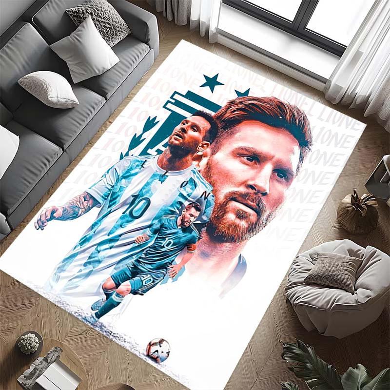 Ziel Messi: Triumph Rosa Teppich Fußmatte Druck Schutzpolster Kunst Badezimmerteppich
