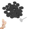 51pcs Pre Cut Callus Remover Sandpaper Pads Round Shape Dead Skin Remover Discs  For Pedicure