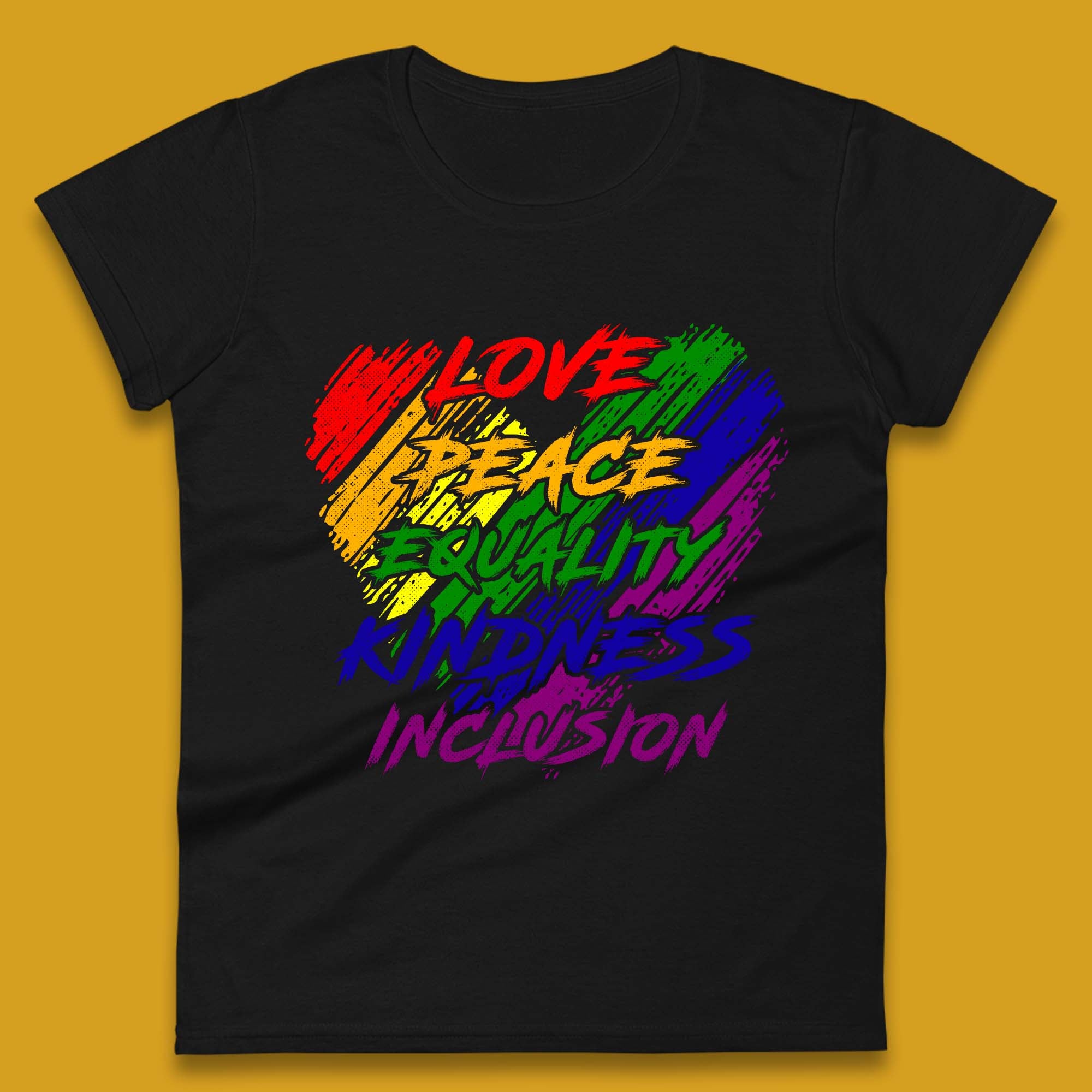 Love Peace Equality Womens T-Shirt Mens Tops Tees Unisex 2XL