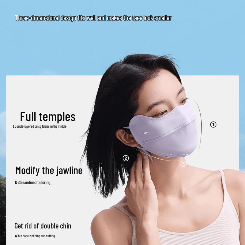beneunder Women's Summer UV Protection Mask with Eye Corner Shield