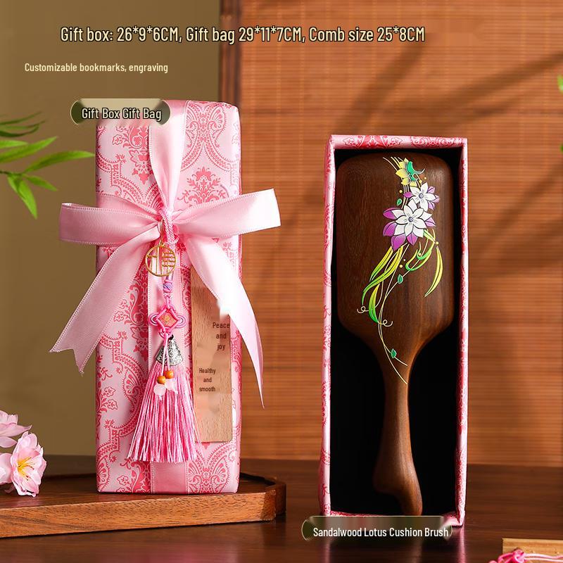 Sandalwood Massage Comb Gift Set