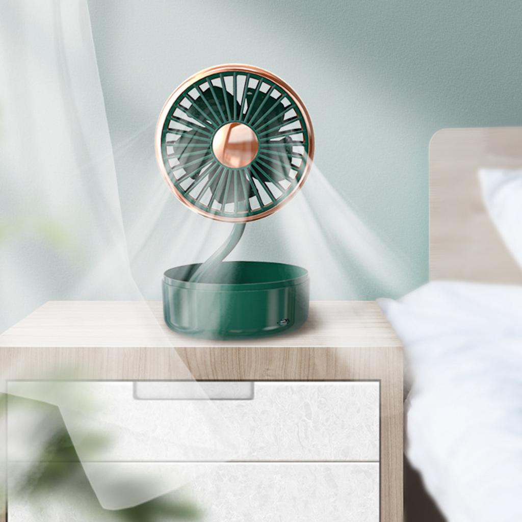 Car Fan Flexible Gooseneck 3 Speeds USB Cooling Fan Low Noise Portable Auto Cooler Fit for Laptop Notebook Office Summer