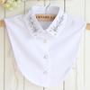 Women's Chiffon Rhinestone Shawl Collar Blouse