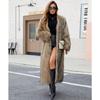 Womens Faux Fur Coat Long Shaggy Warm Winter Jacket