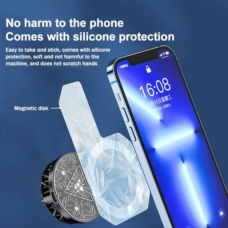 1Pc  Mobile Phone Cooler Heat Sink Superconducting Uniform Heating Plate for Magnetic/ Back-clip Radiator Game Cooler Sticker
