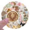 10/30/50/100pcs Vintage Style Art Graffiti Retro Butterfly Flower Aesthetic Decals DIY Journals Luggage Waterproof Sticker